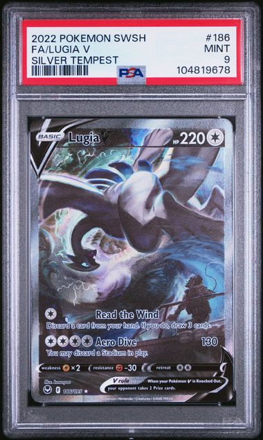 Lugia V #186 - FA - PSA MINT 9