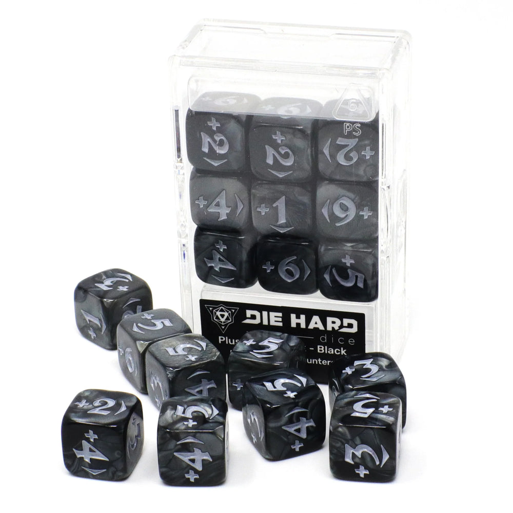 Die Hard Dice - Spindown Counters - Power Plus - Black