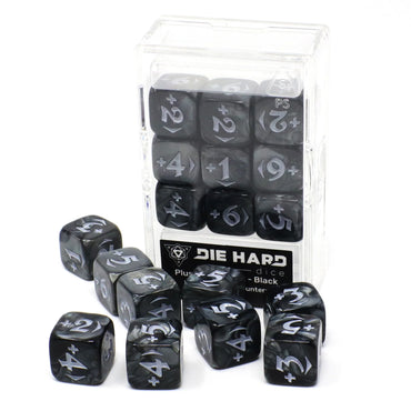 Die Hard Dice - Spindown Counters - Power Plus - Black