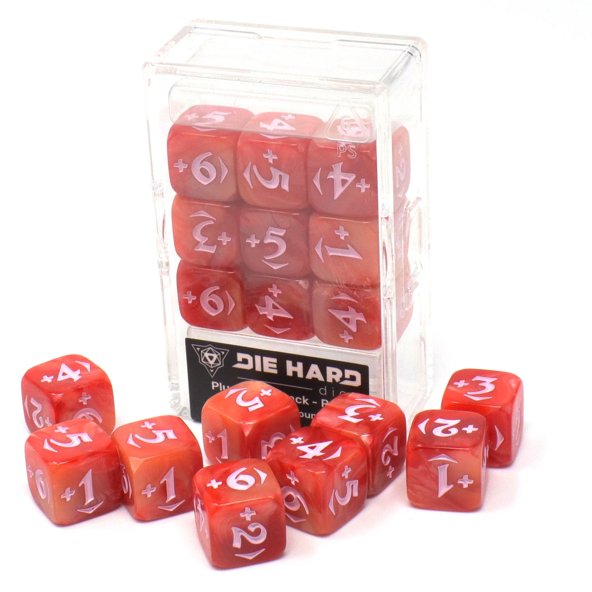Die Hard Dice - Spindown Counters - Power Plus - Red