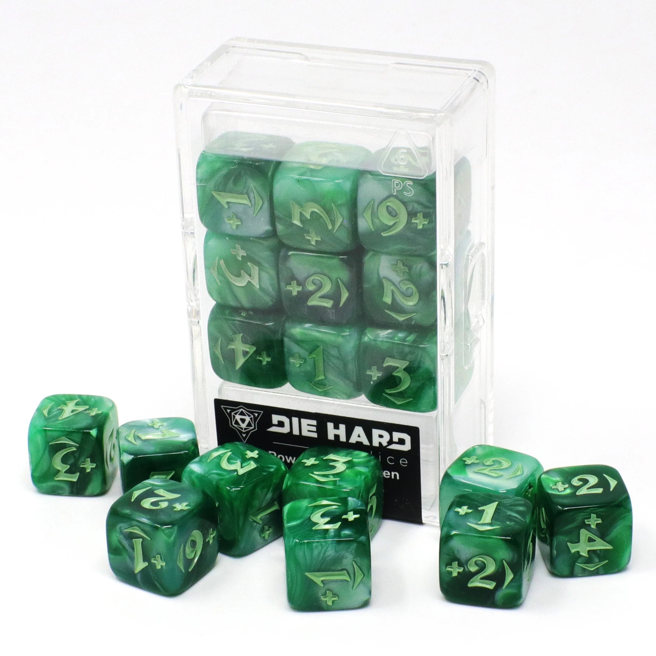 Die Hard Dice - Spindown Counters - Power Plus - Green