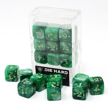 Die Hard Dice - Spindown Counters - Power Plus - Green