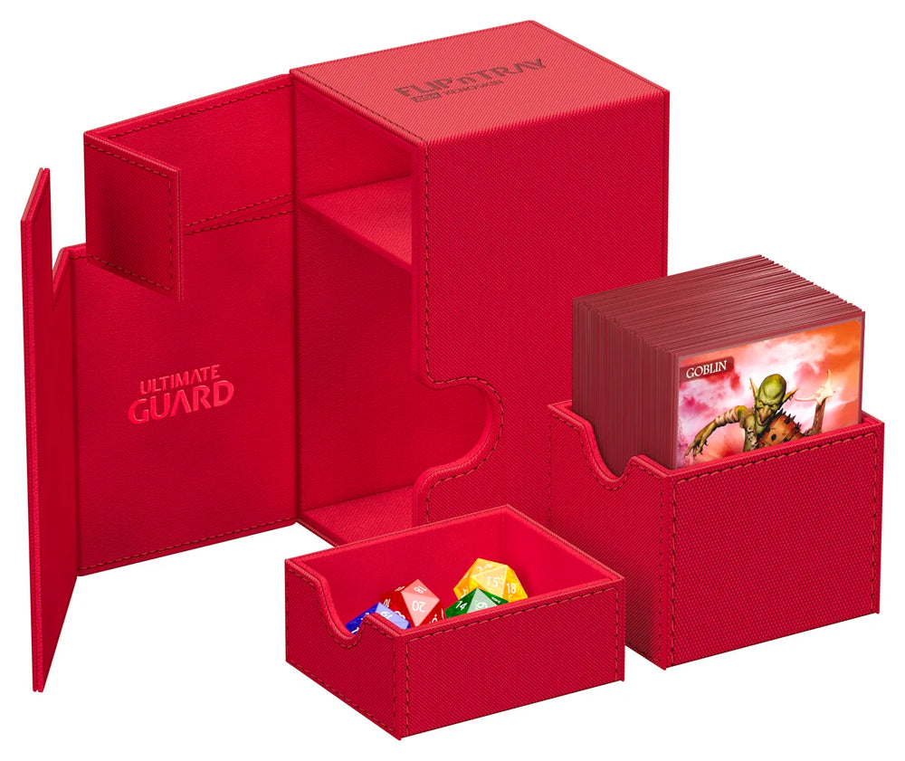 Ultimate Guard - Flip N Tray 80+ - Xenoskin - Red