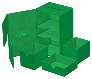 Ultimate Guard Twin Flip N Tray 160+ - Xenoskin - Green