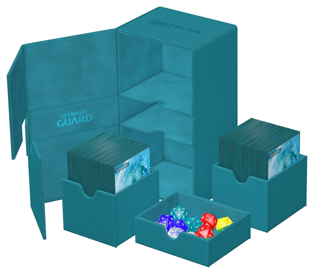 Ultimate Guard Twin Flip N Tray 200+ - Xenoskin - Petrol