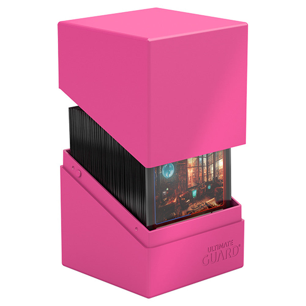 Ultimate Guard Boulder Deck Case - Solid 100 - Neon Pink