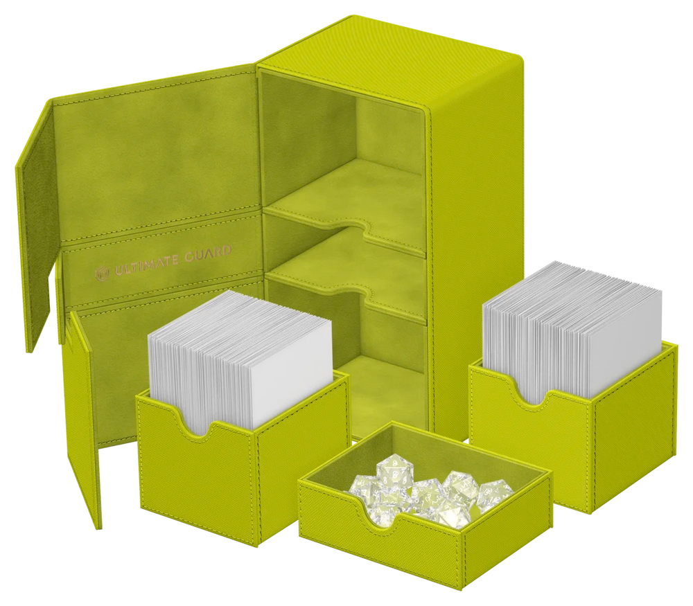 Ultimate Guard - Twin Flip N Tray 200+ - Xenoskin - Lime