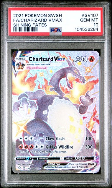 CHARIZARD VMAX #SV107 - FA - PSA GEM MT 10