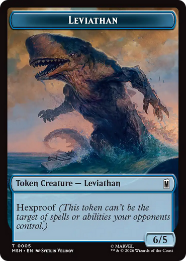 Leviathan // Food Double-Sided Token [Marvel Super Heroes Tokens]