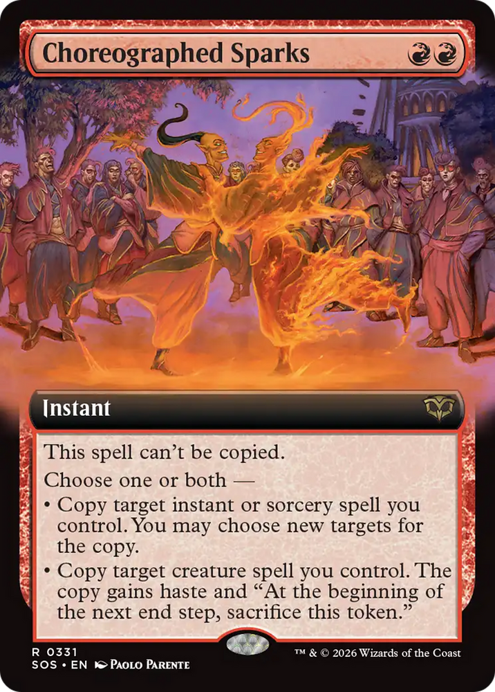 Choreographed Sparks (Extended Art) [Secrets of Strixhaven]