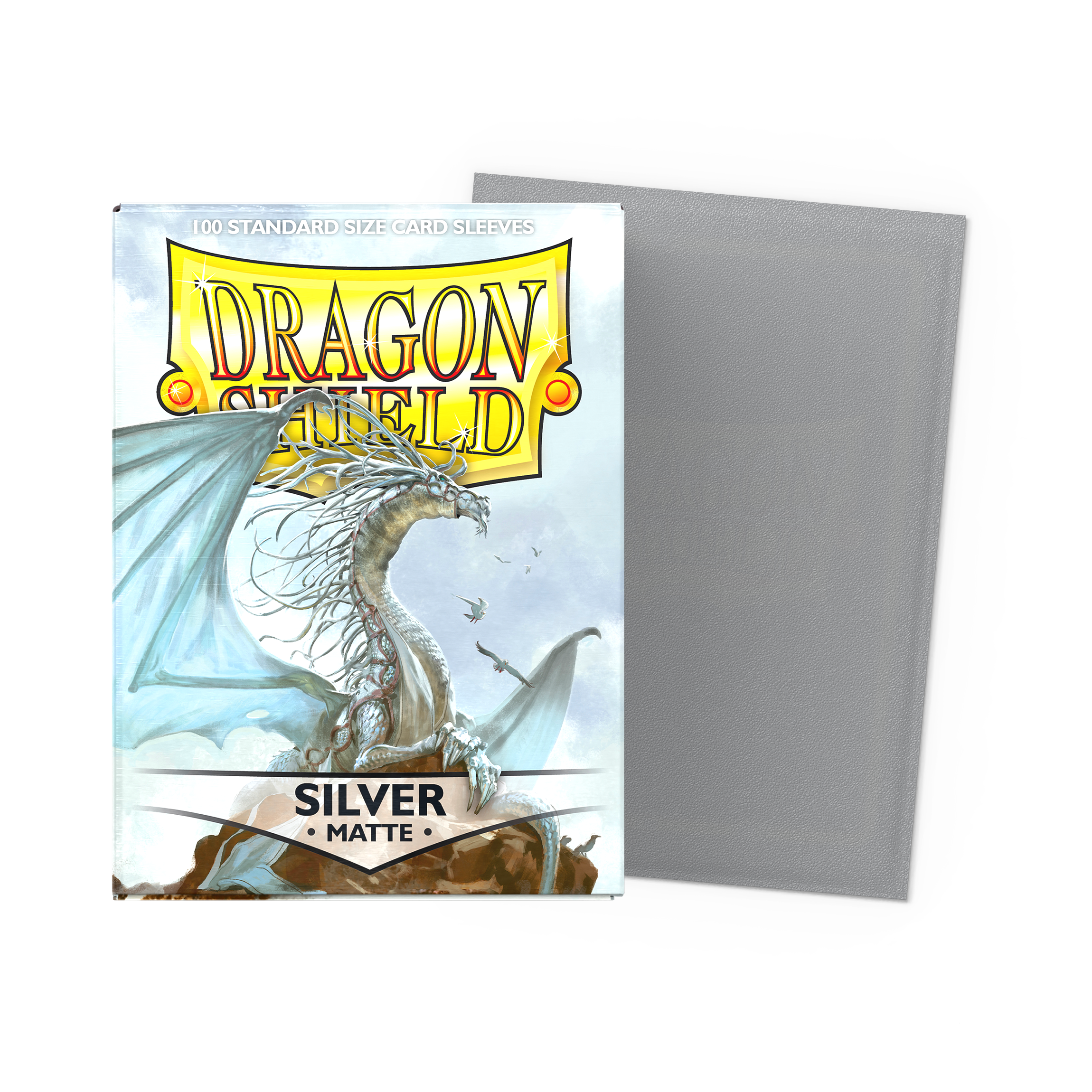 Dragon Shield - Standard - 100CT - Matte - Silver