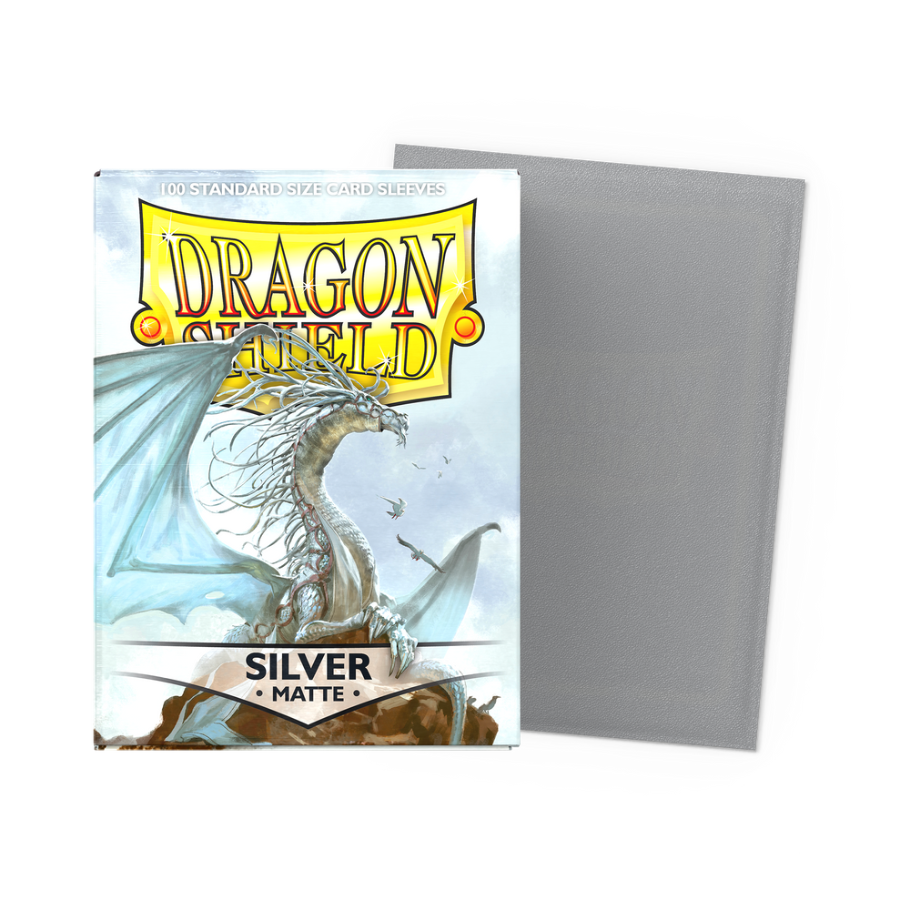 Dragon Shield - Standard - 100CT - Matte - Silver