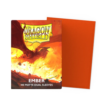 Dragon Shield - Standard - 100CT - Matte Dual Sleeves - Ember