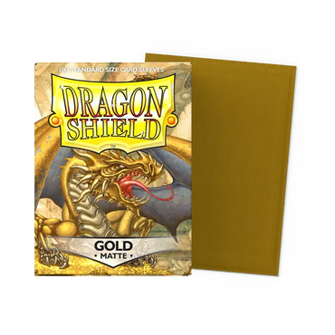 Dragon Shield - Standard - 100CT - Matte Gold