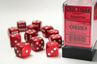 Chessex 16 MM Red/white