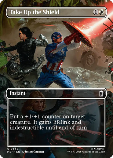 Take Up the Shield (Borderless) [Marvel Super Heroes]
