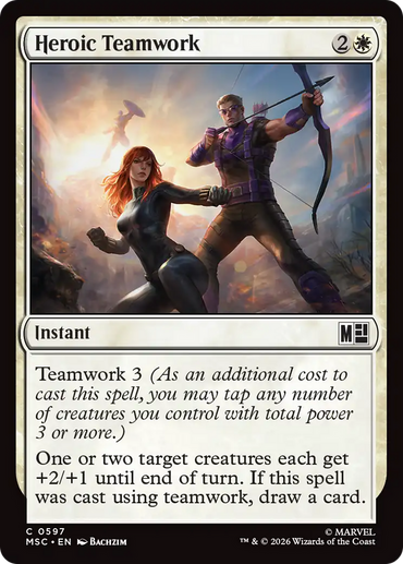 Heroic Teamwork [Marvel Super Heroes Commander]