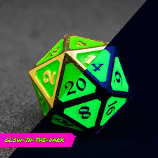 Die Hard Dice - Dire D20 - Afterdark Neon Wild (Glow)