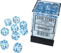 Chessex 12 mm - Borealis - Icicle/Light Blue