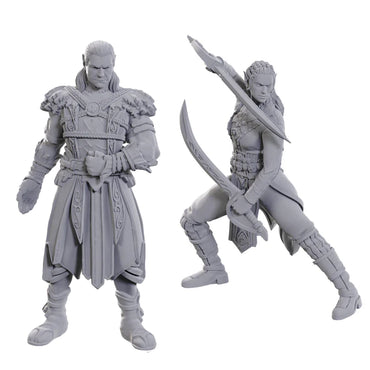 D&D - Nolzur's Marvelous Miniatures - Baldur's Gate - Jaheira & Halsin